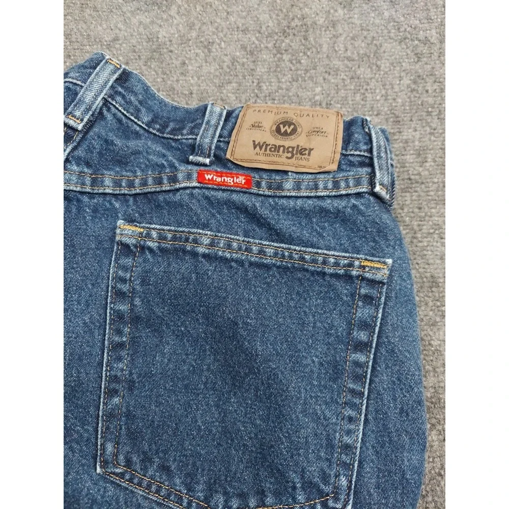Wrangler Jeans‎ Mens 32x30 Blue Dark Wash Western Cotton Work Denim READ